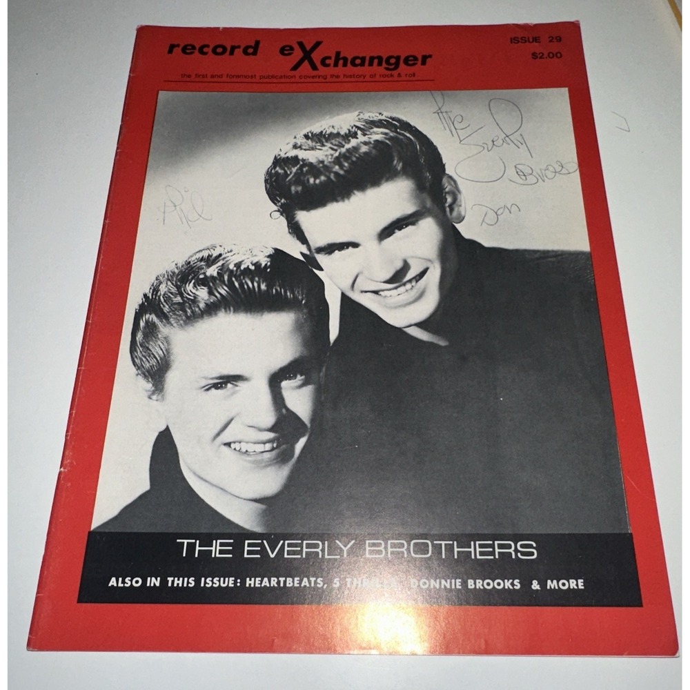 Record Exchanger Issue # 29 Every Brothers Signed Magazine 1981